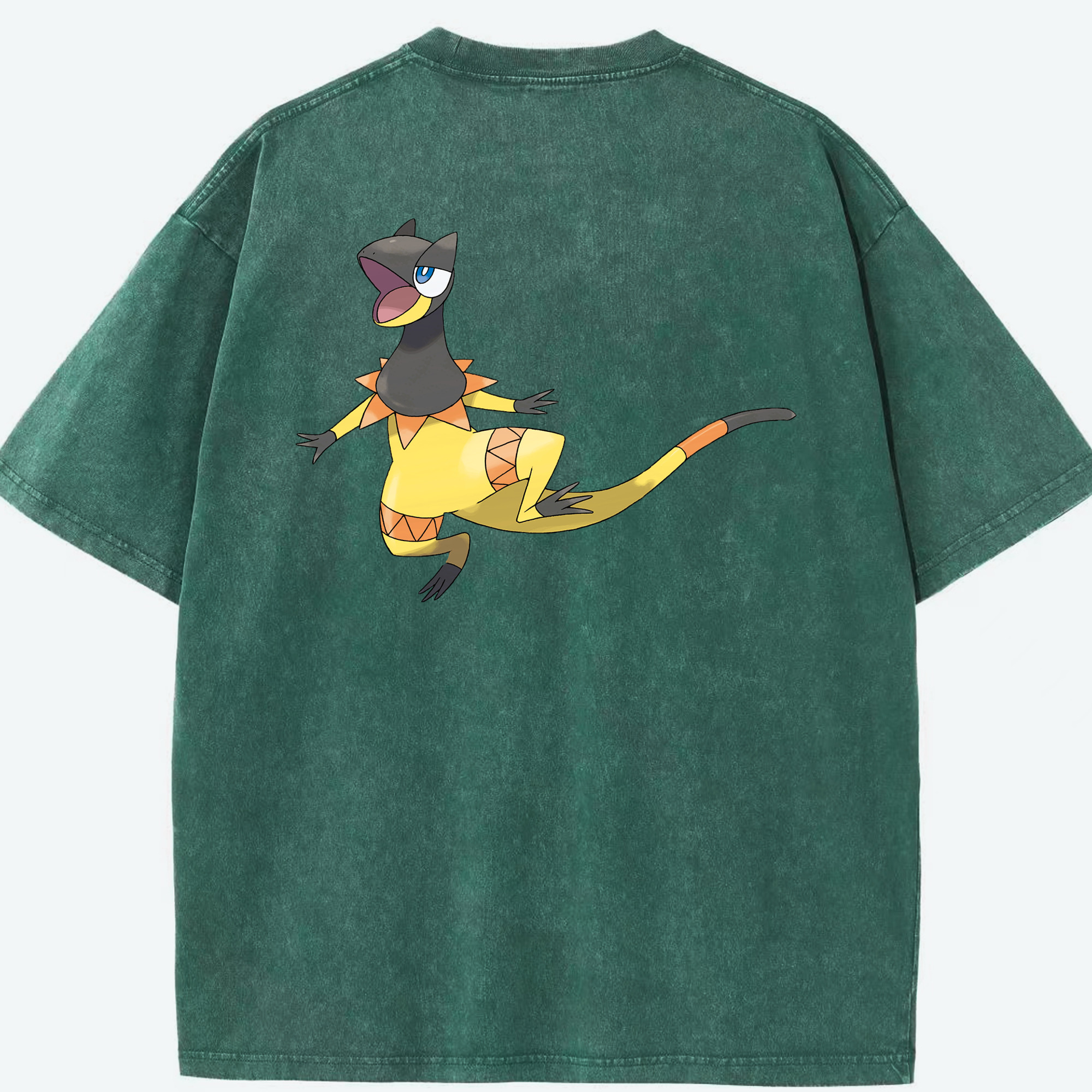 （画像用） ポケットモンスター Pokémon 綿100% ヴィンテージ風 半袖Tシャツ（背面プリント）